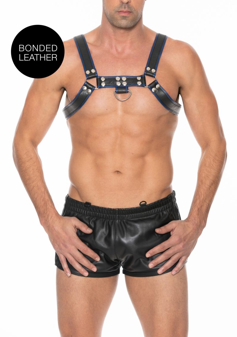 Ouch! Harnesses - Heren Borst Harnas Blauw