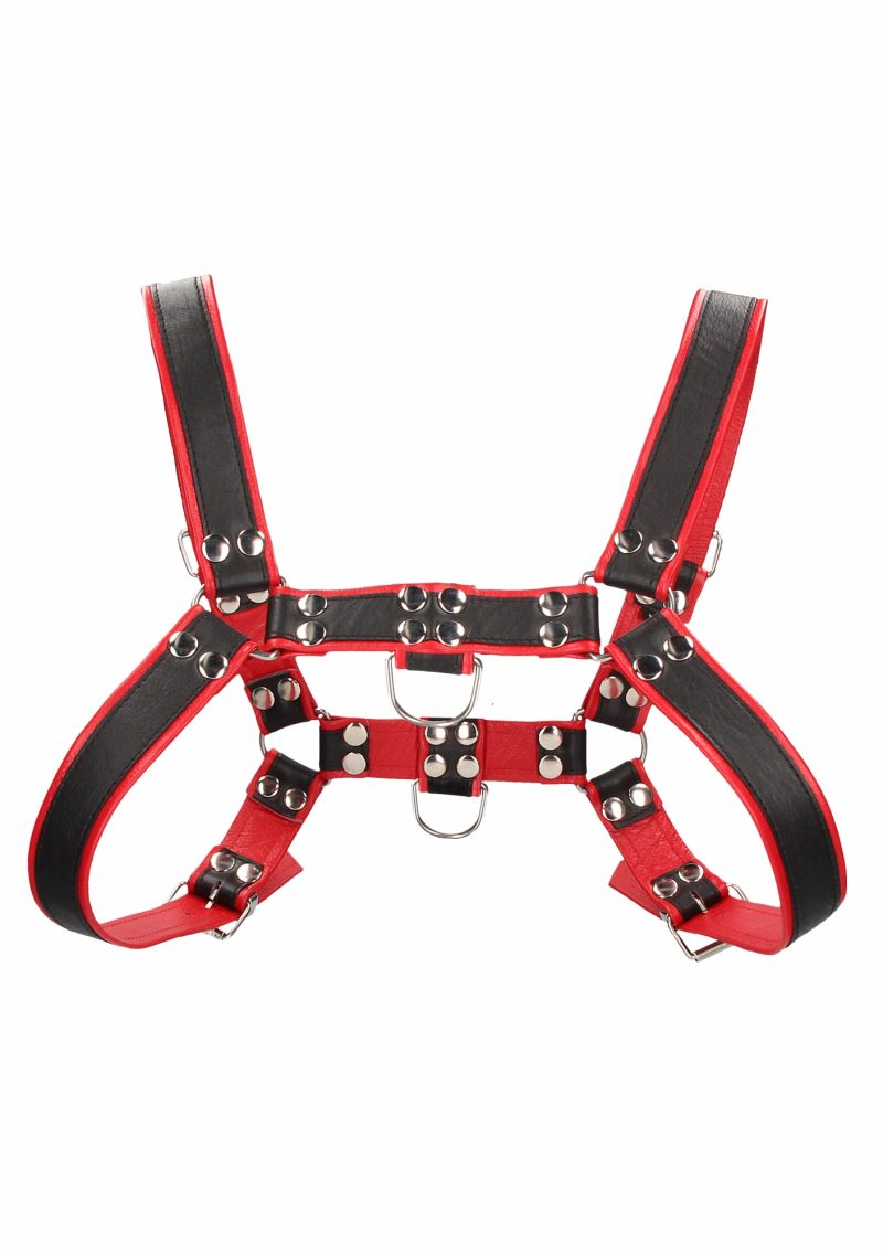 Ouch! Harnesses - Heren Borst Harnas Rood