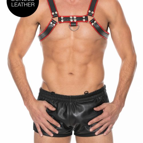 Ouch! Harnesses - Heren Borst Harnas Rood