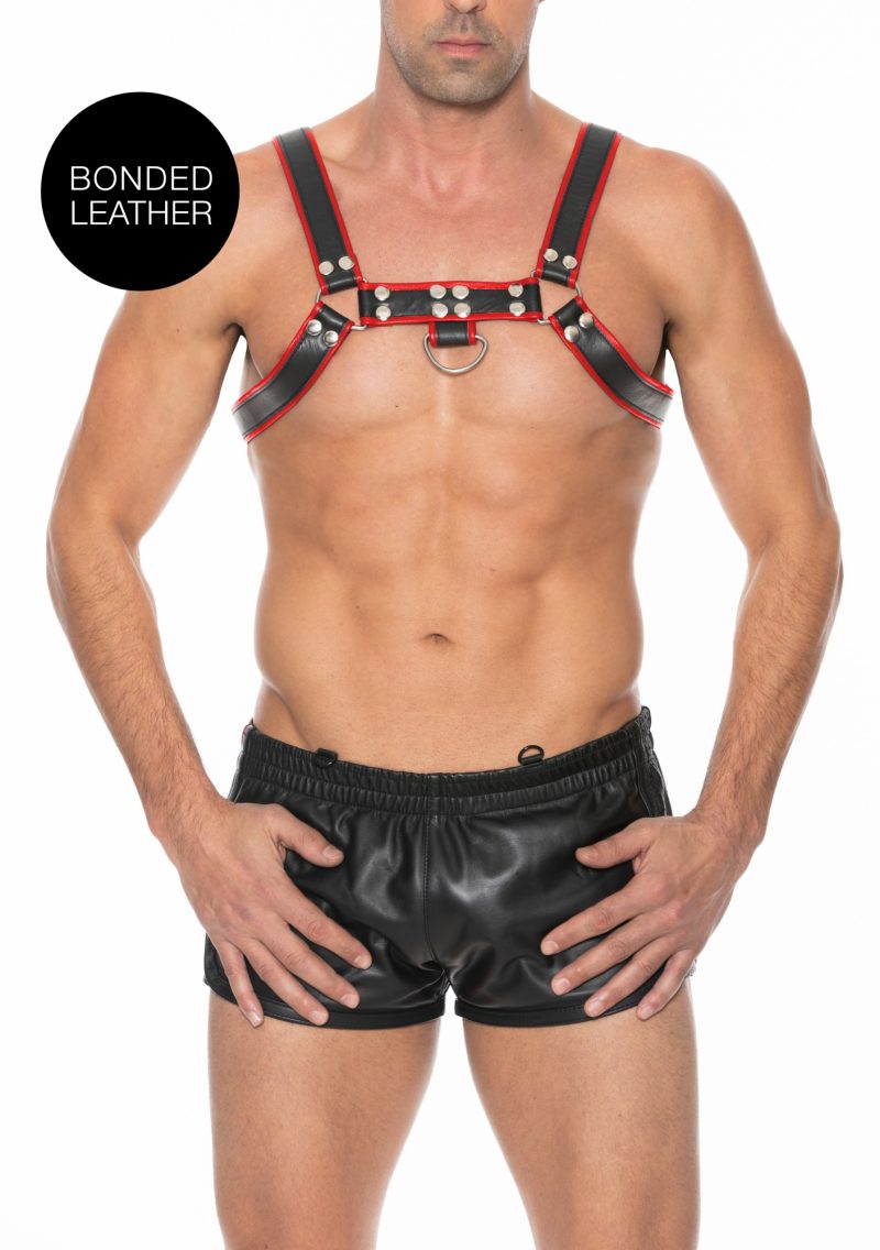 Ouch! Harnesses - Heren Borst Harnas Rood