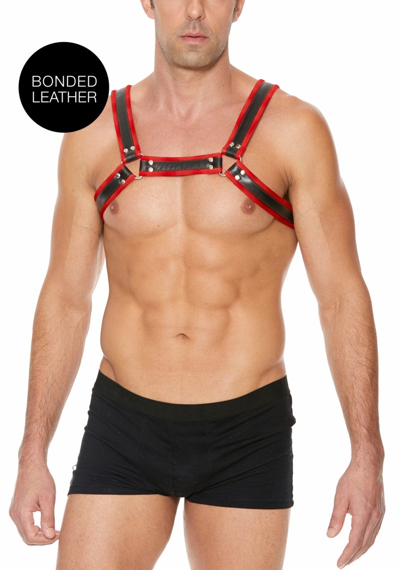 Ouch! Harnesses - Bulldog Harnas Rood