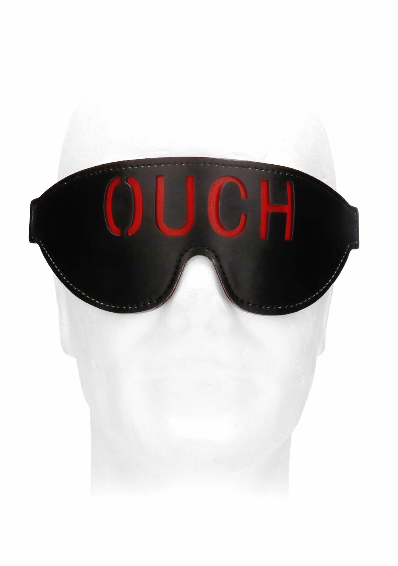 Ouch! Black & White - Leren oog masker