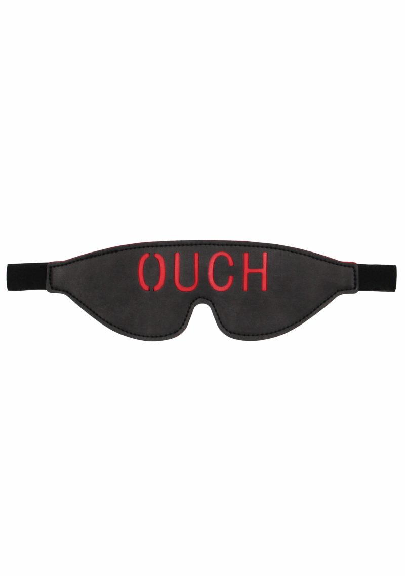 Ouch! Black & White - Leren oog masker