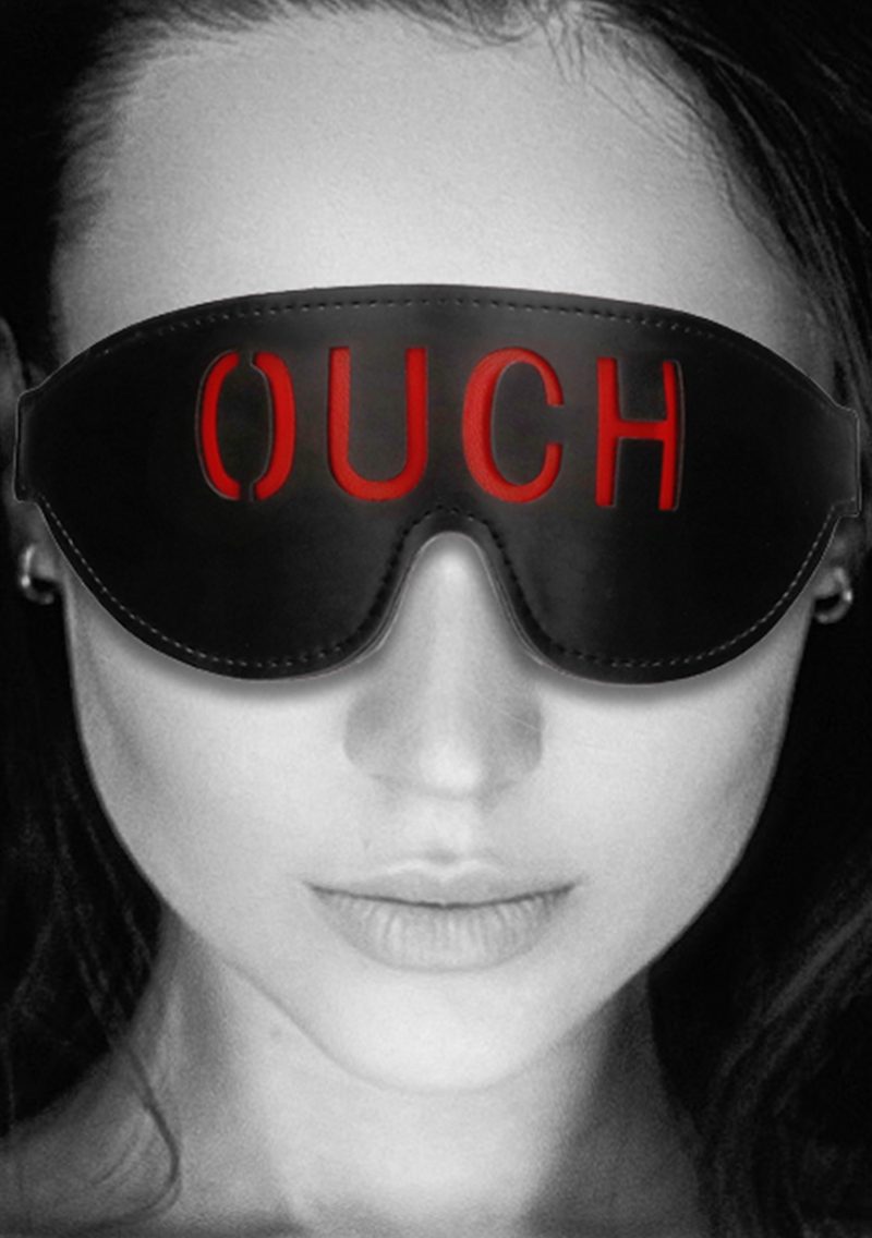 Ouch! Black & White - Leren oog masker