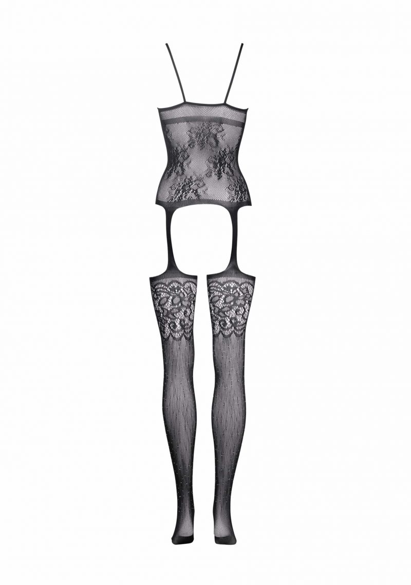 Le Désir - Rhinestone Bodystocking - S-XL