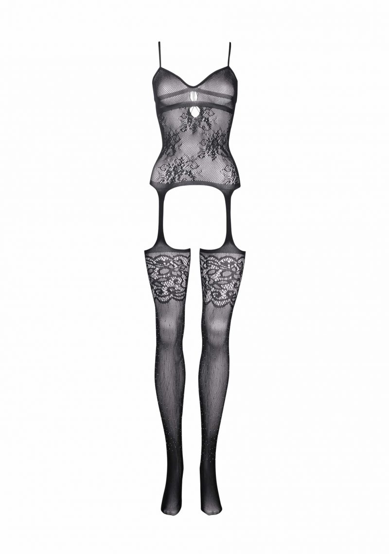 Le Désir - Rhinestone Bodystocking - S-XL