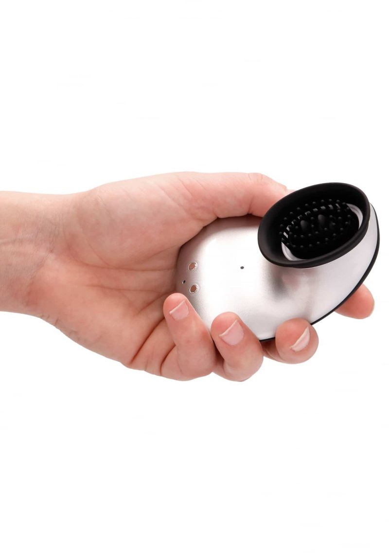 Twitch - Zuig en Vibrator Toy - Hands free - Zilver