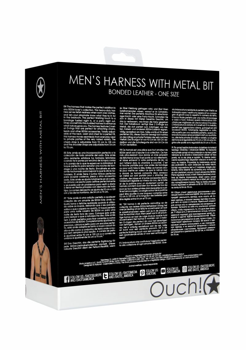 Ouch! Harnesses - Mannen Harnas met metaal