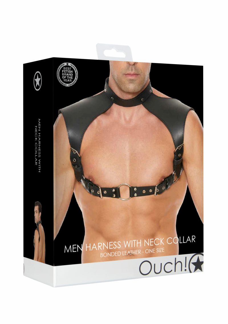 Ouch! Harnesses - Harnas met nek collar