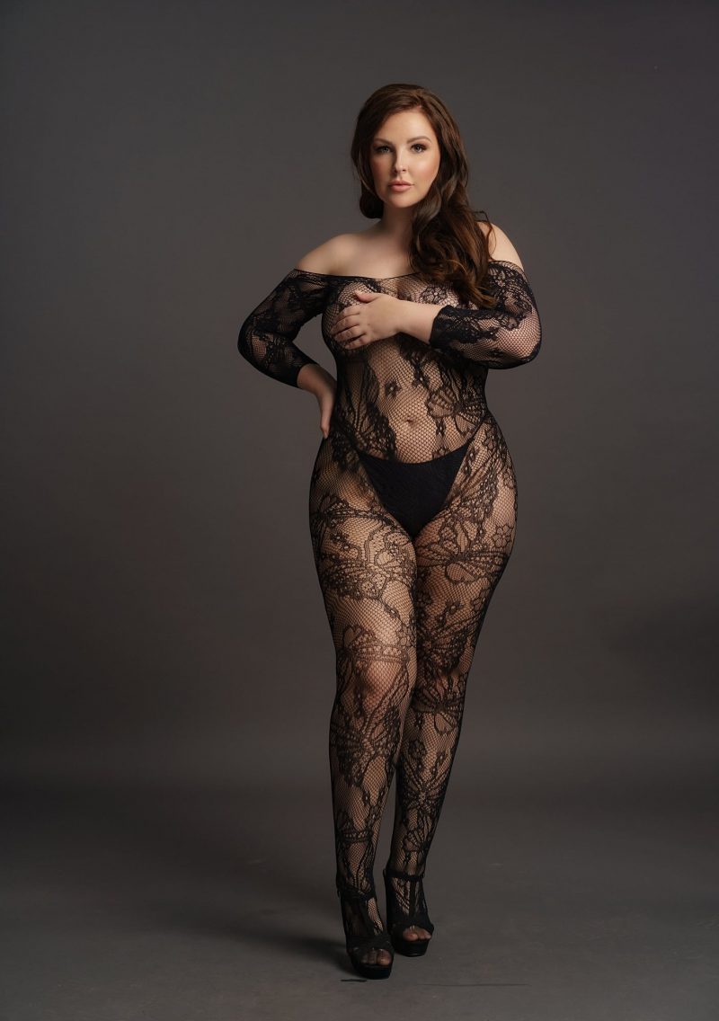 Le Désir - Lace sleeved Bodystocking - One Size X