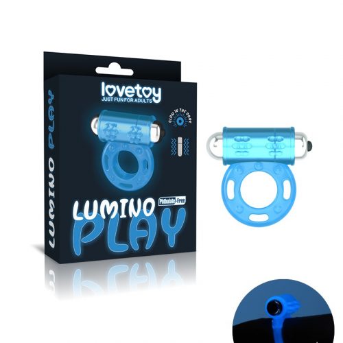 LoveToy - Lumino Play Cock Ring Vibrator - Glow in the Dark