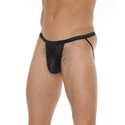 Amorable by Rimba - Doorzichtige jockstrap - One Size - Zwart