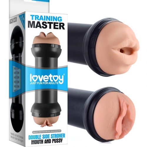 Training Master Double Side Stroker-Mouth and Pussy