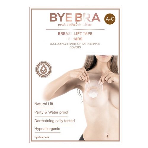 Bye Bra - Breast Lift & Zijden Tepelbedekkers A-C - Nude (3 paar)