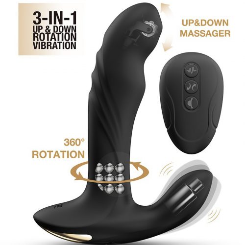 Dorcel - Multi P-Joy - Prostaat Massager met Afstandsbediening - Zwart