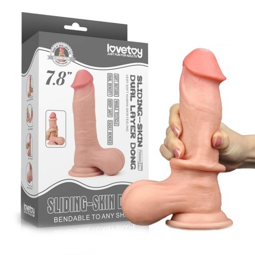 LoveToy - 7.8 inch Sliding Skin Dildo