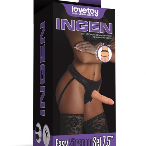 LoveToy Easy Strap-On Set with 19 cm Dildo