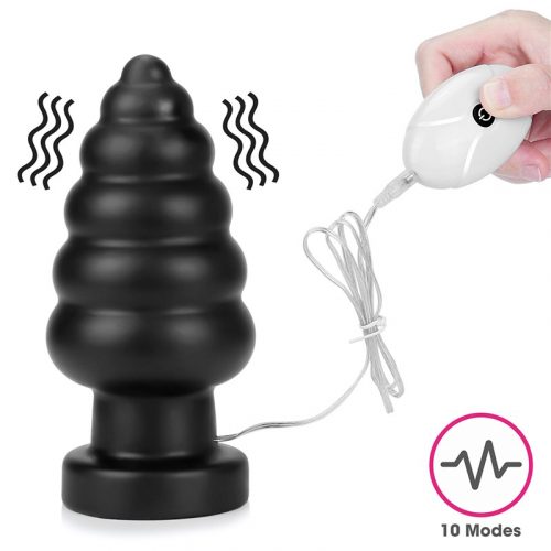 LoveToy - King Size Vibrating Anal Cracker 18 cm - Zwart