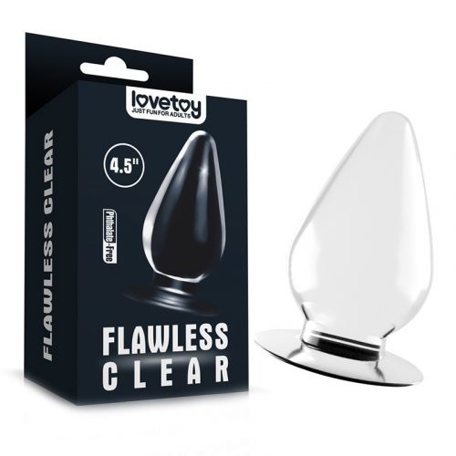 LoveToy - Flawless Clear Anal Plug 11.5 cm