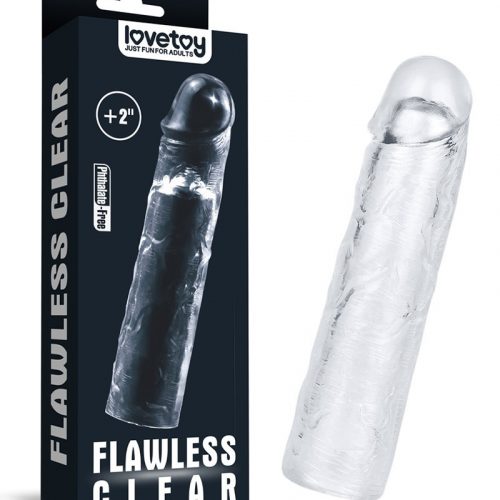 LoveToy - Flawless Clear Penis Sleeve + 5 cm