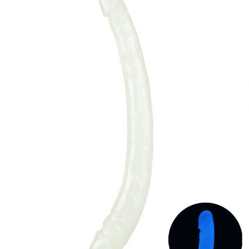 LoveToy - Lumino Play Dubbele Dildo 37 cm - Glow in the Dark