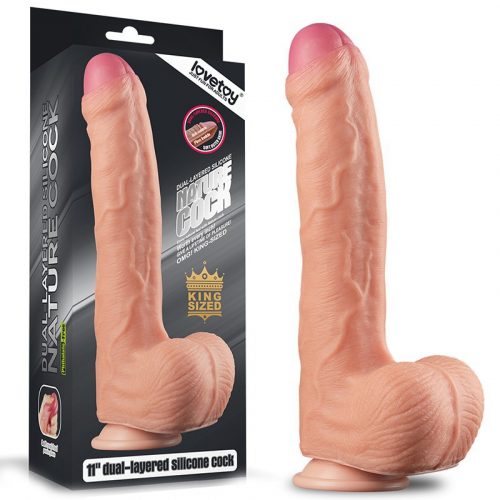 LoveToy - Realistic Dildo 28 cm - Nude