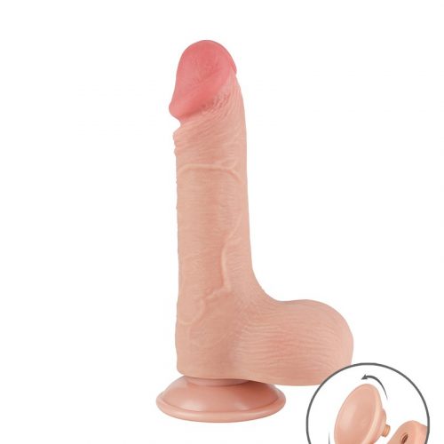 LoveToy - Aftrekbare dildo 19.5 cm (Ø 3.7 cm) - Nude