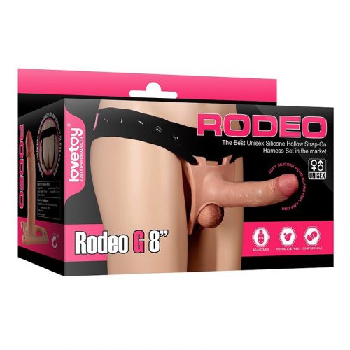 LoveToy - Strap-On Harness met Dildo 20 cm - Nude