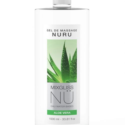 Mixgliss - NU Aloe Vera - 2-in-1 Massagegel en Glijmiddel op Waterbasis - 1000 ml