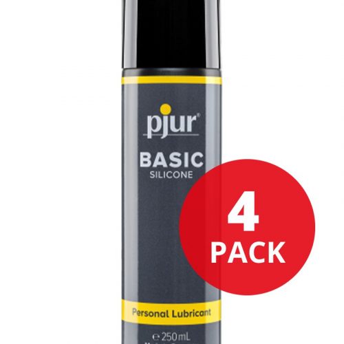 pjur - Basic - Glijmiddel op siliconenbasis - 250 ml (4 stuks)