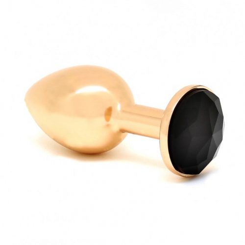 Rimba - GOUDEN Buttplug KLEIN met kristal (unisex)