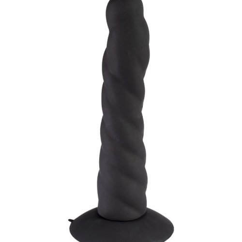 Rimba Latex Play - Verwisselbare Dildo voor Strap-on met Zuignap - Zwart