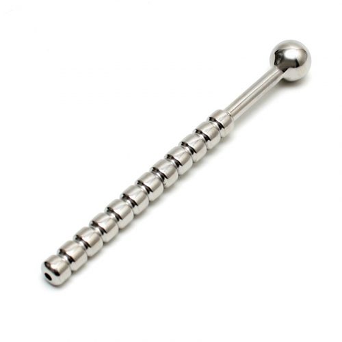 Rimba - Ribbed Urethral plug hollow Ø 10 mm