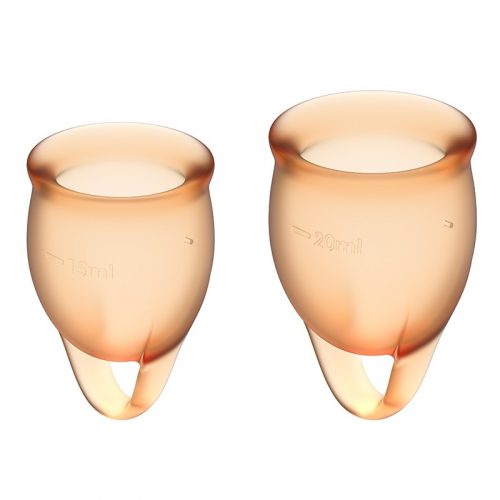 Satisfyer Feel Confident Menstrual Cup (Orange)