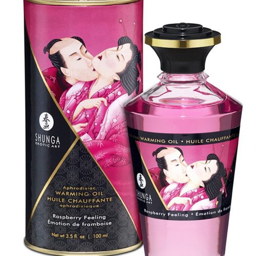 Shunga - Aphrodisiac Warming Oil - Raspberry 100 ml