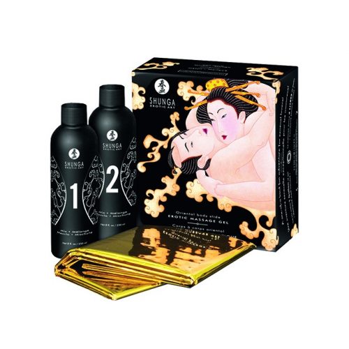 Shunga - Body to Body Massage Gel - Melon/Mango 2 x 250 ml.