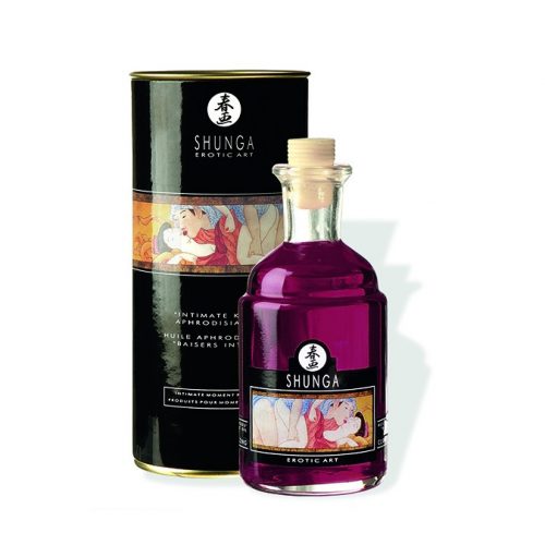 Shunga - Intimate Kisses Warming Oil - Raspberry Feeling 100 ml.