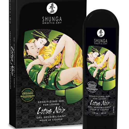 Shunga - Lotus Noir - Sensibiliserende gel voor Geliefden - 60 ml