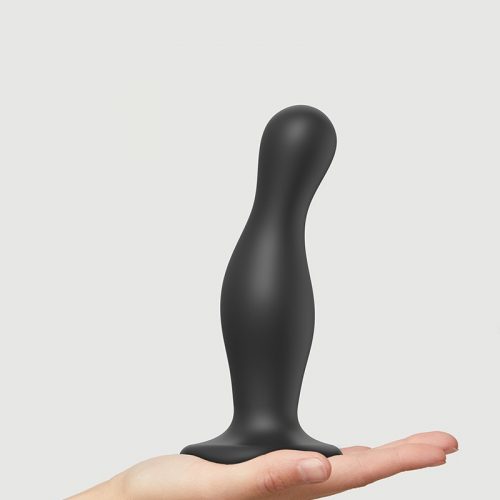 Strap-On-Me - Dildo Plug Curvy Maat L - Zwart