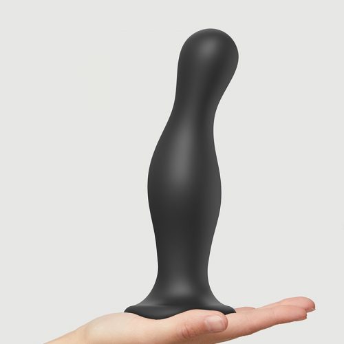 Strap-On-Me - Dildo Plug Curvy Maat XXL - Zwart