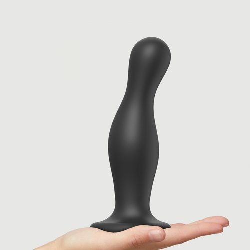 Strap-On-Me - Dildo Plug Curvy Maat XL - Zwart