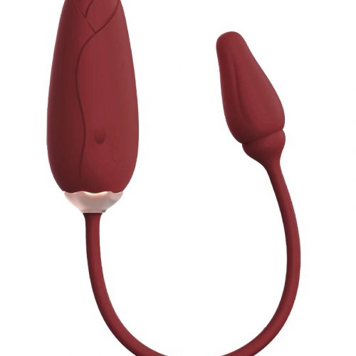 Viotec - Flora - Draagbare Vibrator met Appbediening - Goud & Wijnrood