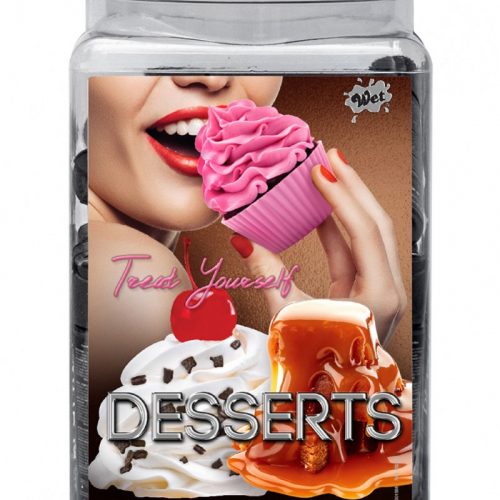 WET Desserts assorted 36 x 30ml. in Counter Bowl display