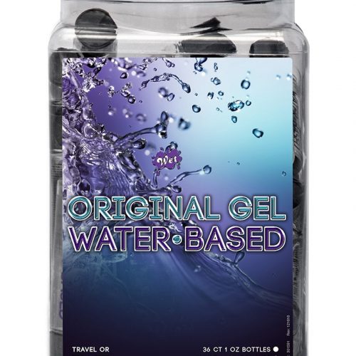 WET Original Water based Gel 36 x 30ml. in Counter Bowl display