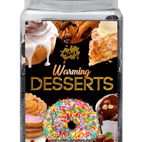 WET Warming Desserts assorted 36 x 30ml. Counter Bowl display