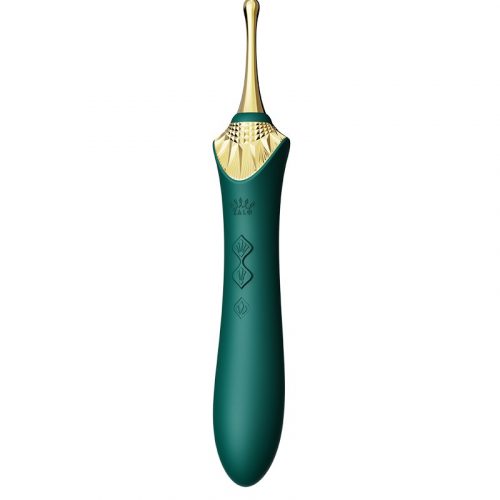 ZALO - Bess 2 - Verwarmende Clitoris Massager met 4 opzetstukken - Groen