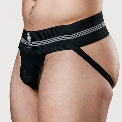 MM - Jockstrap - Zwart (7.5 cm / 3 inch)