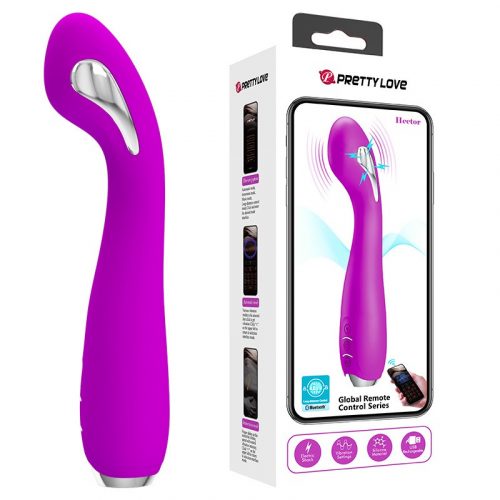 Pretty Love - Hector - G-Spot Elektrische Schok Vibrator met Appbediening - Paars