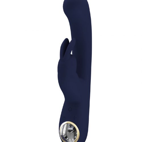 Pretty Love - Lamar - Rabbit Vibrator met Digitaal LED Display - Donkerblauw