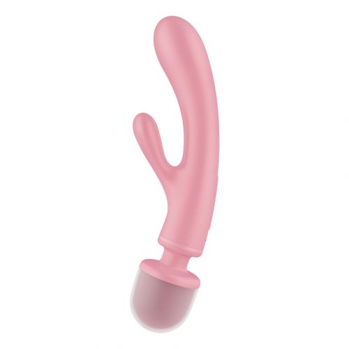 Satisfyer - Triple Lover - 2-in-1 Wand and Rabbit Vibrator - Pink